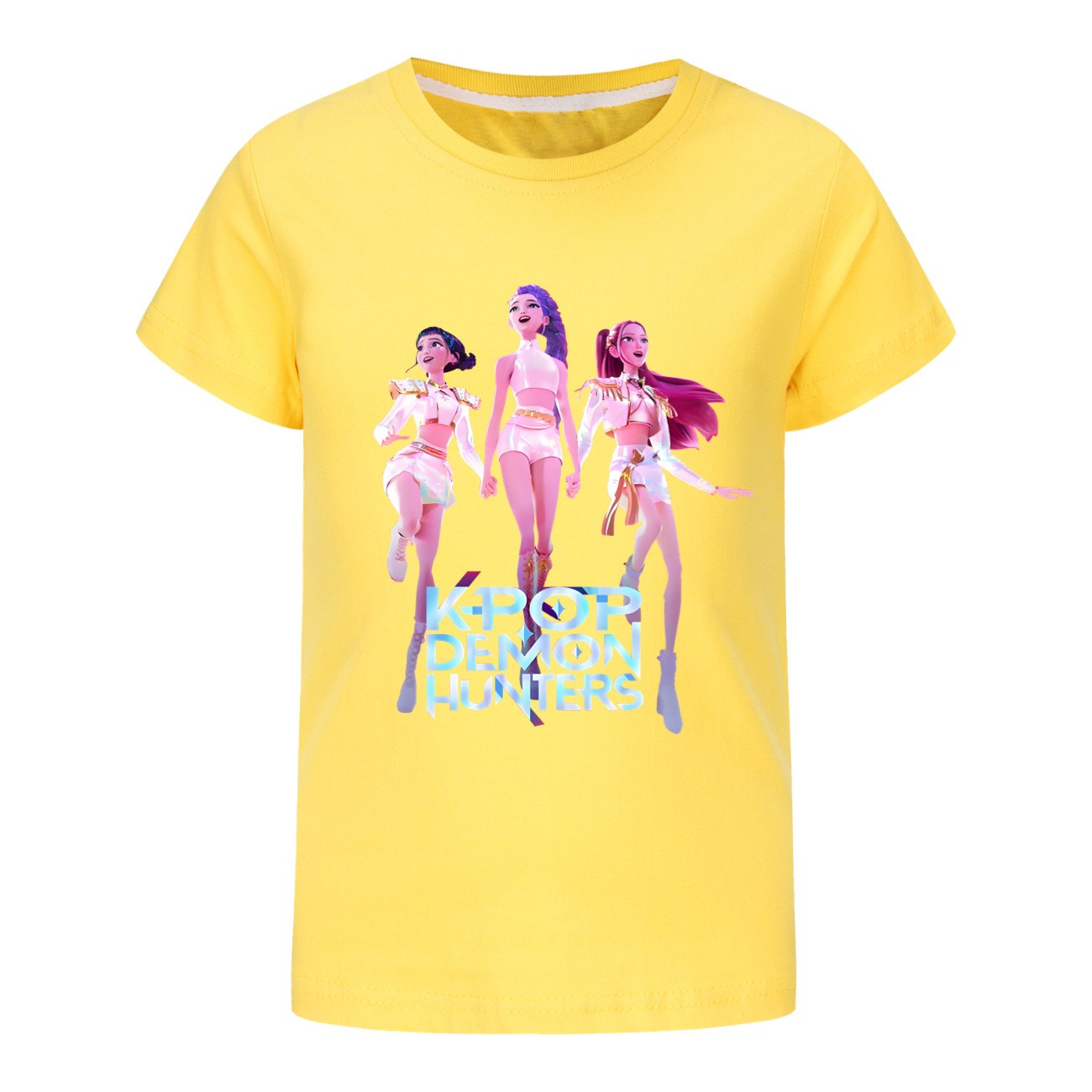 Girls Demons Hunter Saja Boy T-Shirts Kids KPop Short Sleeve Casual Cotton Tops - Picture 34 of 53