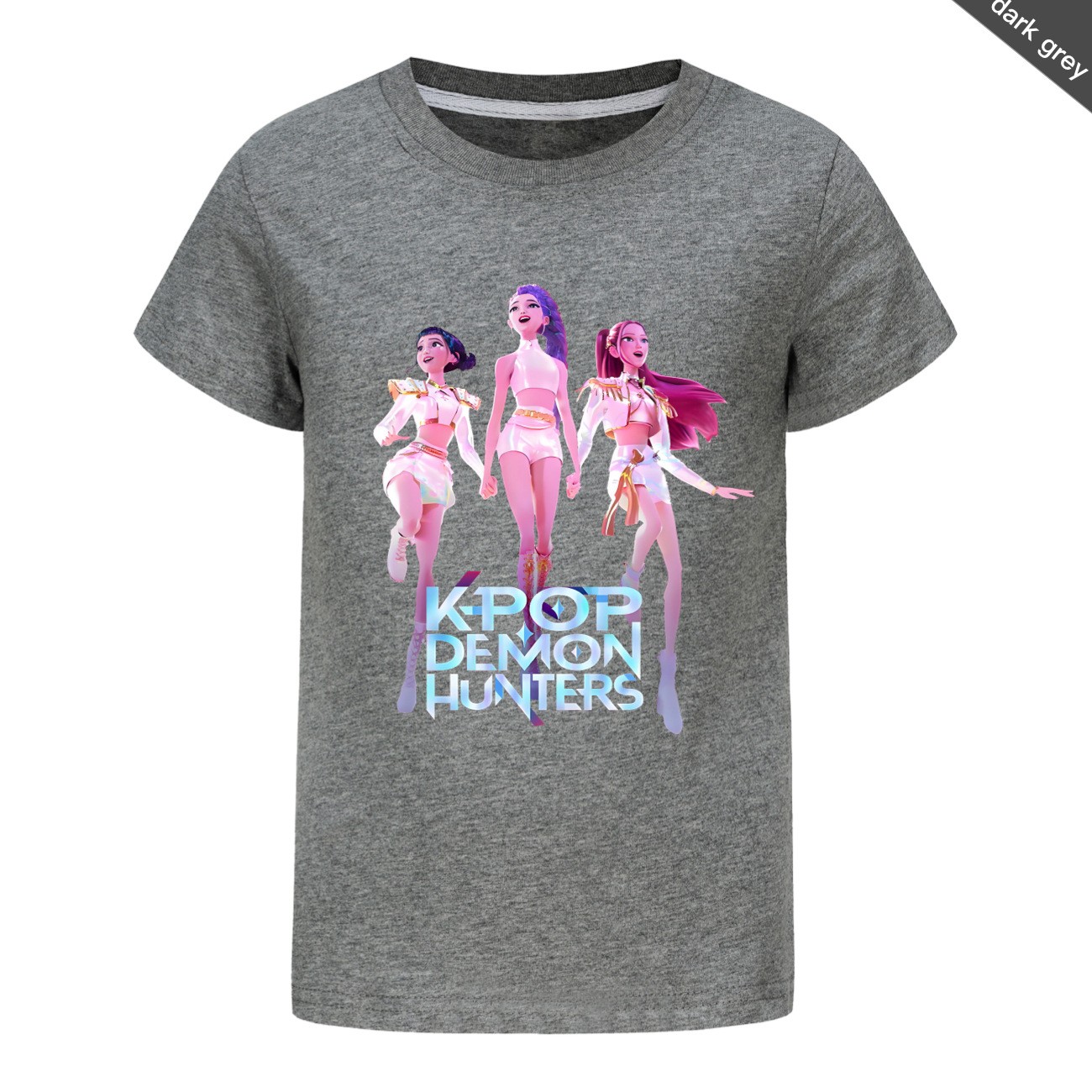 Girls Demons Hunter Saja Boy T-Shirts Kids KPop Short Sleeve Casual Cotton Tops - Picture 37 of 53