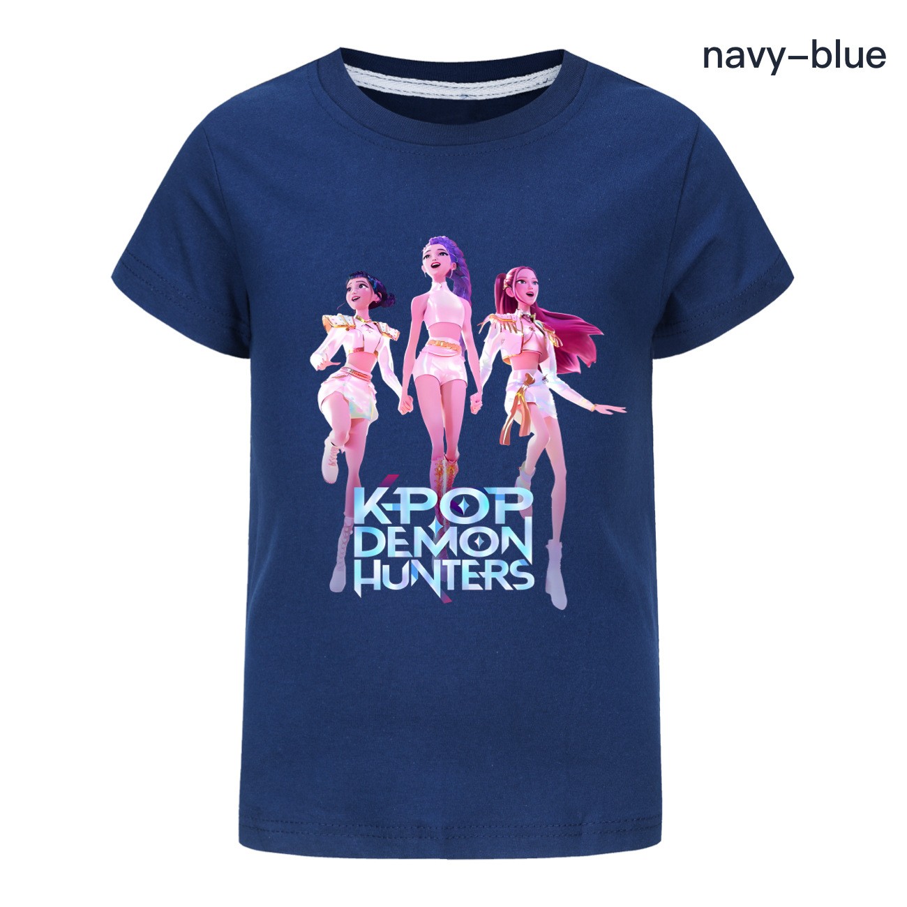 Girls Demons Hunter Saja Boy T-Shirts Kids KPop Short Sleeve Casual Cotton Tops - Picture 38 of 53
