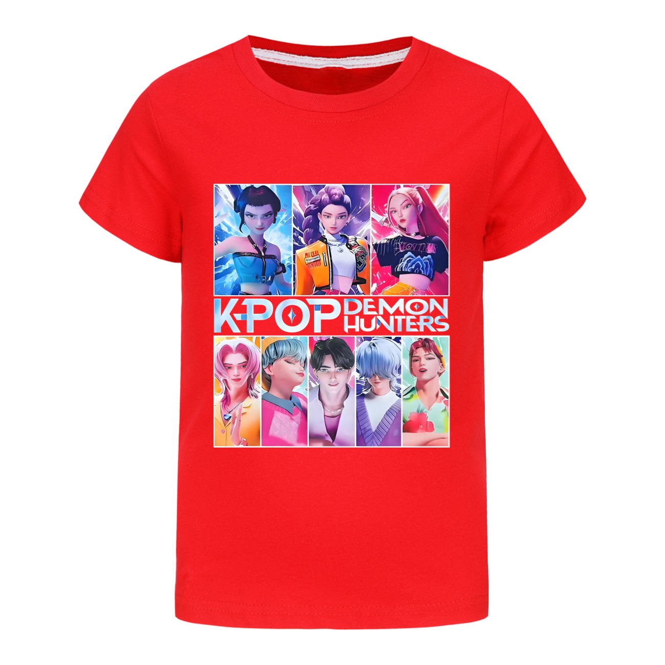 Girls Demons Hunter Saja Boy T-Shirts Kids KPop Short Sleeve Casual Cotton Tops - Picture 45 of 53