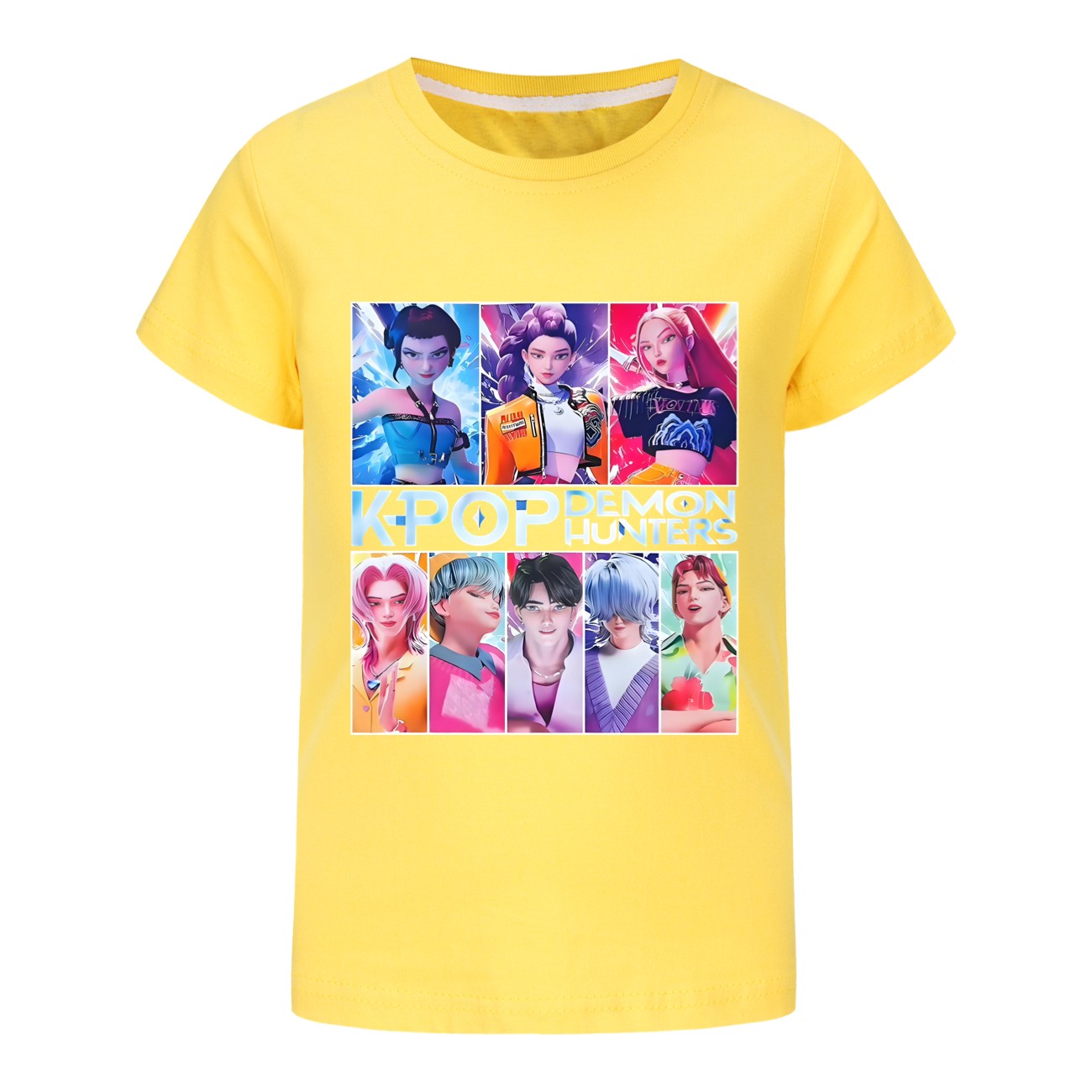 Girls Demons Hunter Saja Boy T-Shirts Kids KPop Short Sleeve Casual Cotton Tops - Picture 47 of 53