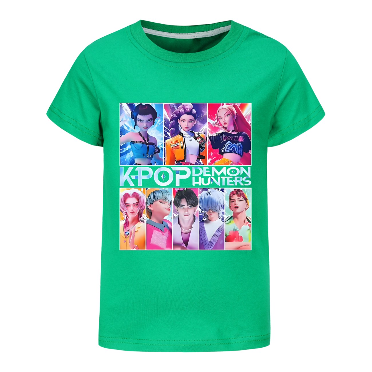 Girls Demons Hunter Saja Boy T-Shirts Kids KPop Short Sleeve Casual Cotton Tops - Picture 48 of 53