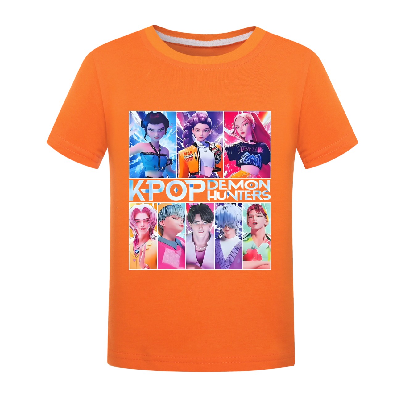 Girls Demons Hunter Saja Boy T-Shirts Kids KPop Short Sleeve Casual Cotton Tops - Picture 50 of 53