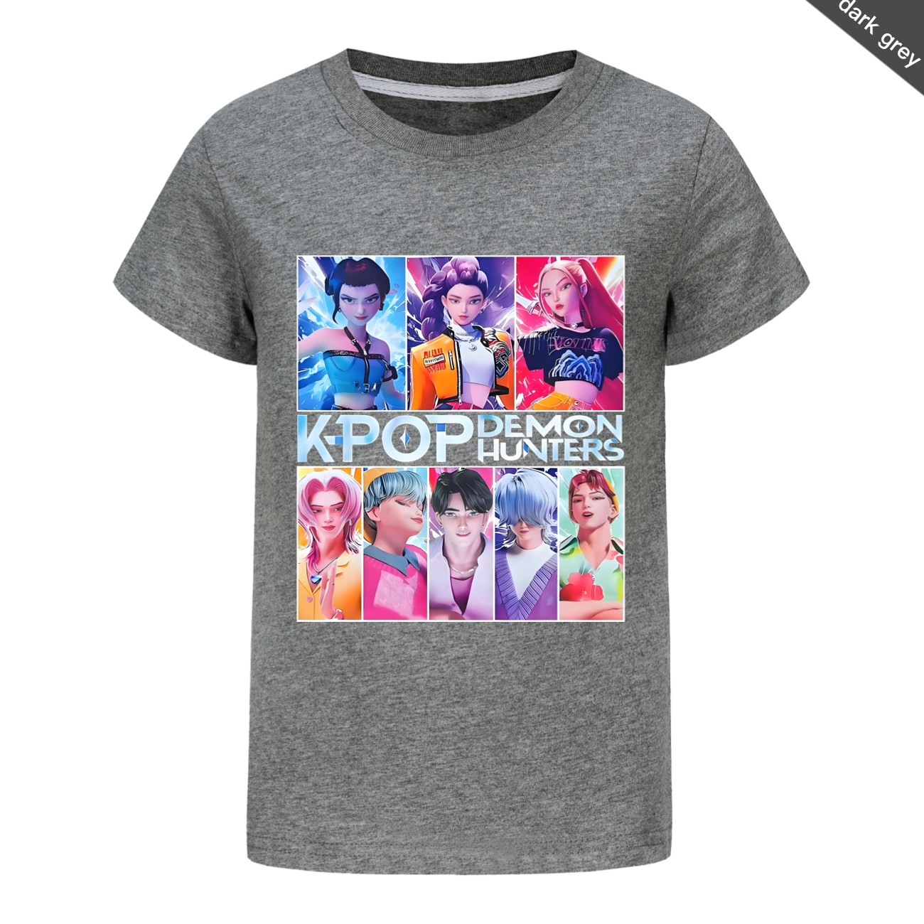 Girls Demons Hunter Saja Boy T-Shirts Kids KPop Short Sleeve Casual Cotton Tops - Picture 51 of 53