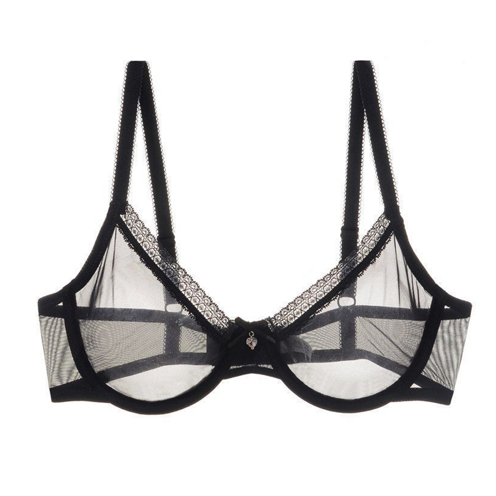 Ultradünner Durchsichtiger Netzstoff BH Mit Bügel Für Damen In Verschiedenen Grö - Picture 33 of 36