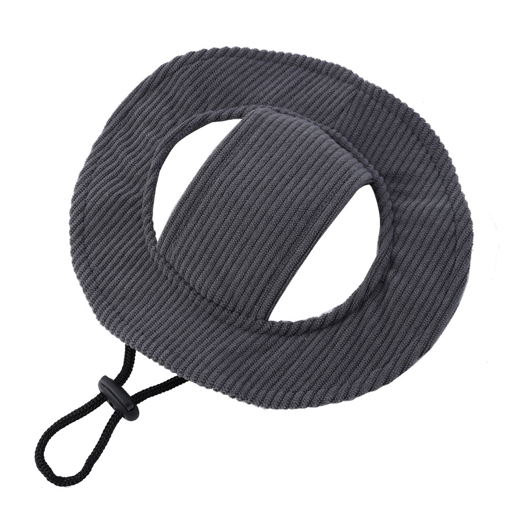 Haustierhut Mit Ohrenlöchern Aus Kord Polyester Sonnenschutz Atmungsaktiv Für Hu - Picture 33 of 38