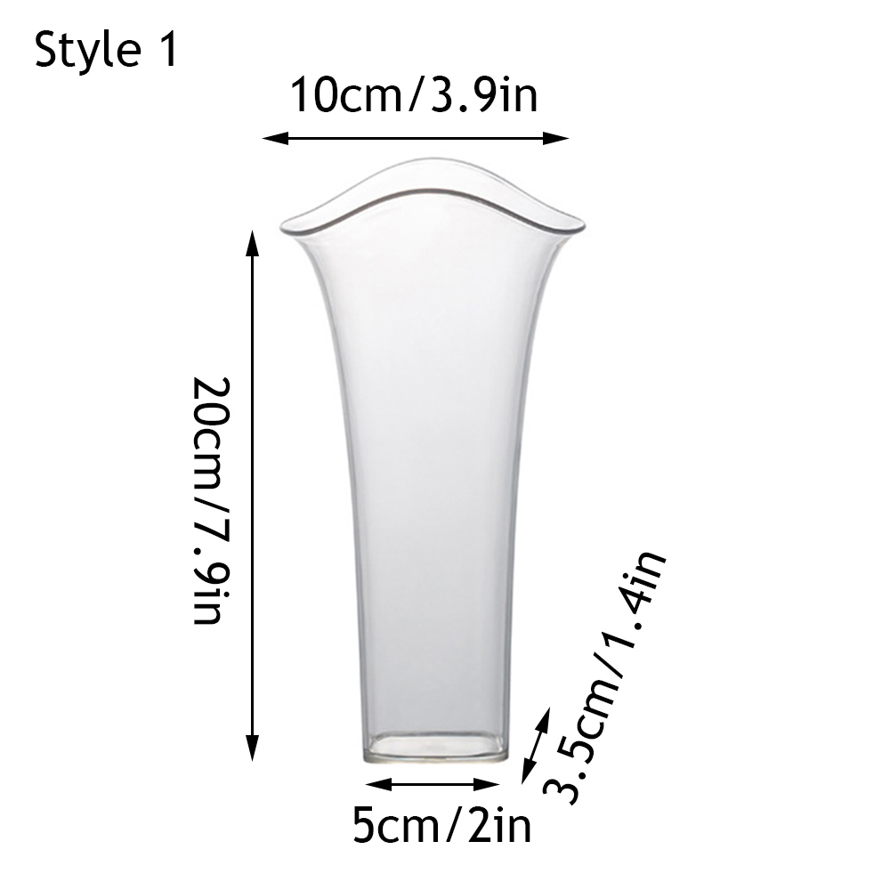 Moderne transparente Plastikvase stoßfest für Wohnzimmerdekoration umweltfreundl - Picture 24 of 28