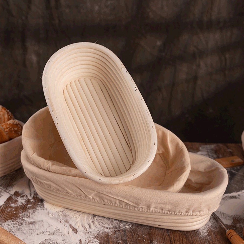 Natural Rattan Fermentation Basket With Fabric Liner For Bread Baking And Rustic Decoration - Picture 6 of 18
