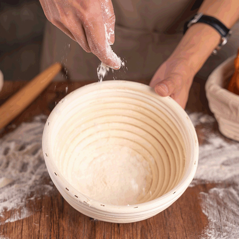 Natural Rattan Fermentation Basket With Fabric Liner For Bread Baking And Rustic Decoration - Picture 7 of 18