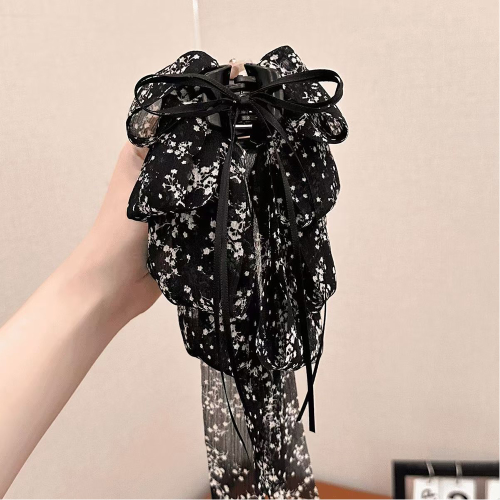 Blumenband Haarclip Französisch Romantisch Für Damen Hochwertiges Chiffon Und Pl - Picture 23 of 26