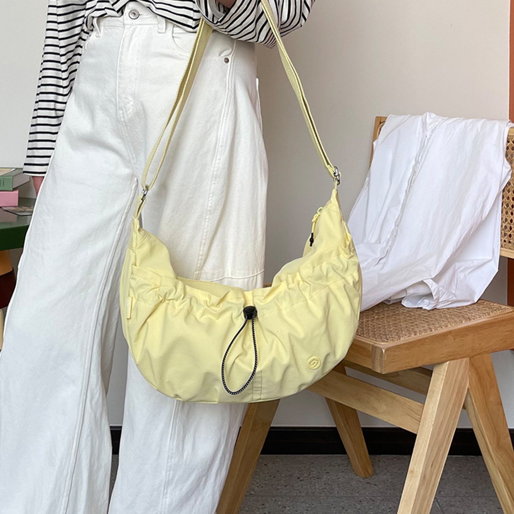 Leichte Nylon Schultertasche Für Damen In 11 Farben 36x26x11cm Einfarbig - Picture 35 of 35