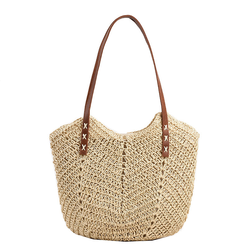 Summer Beach Tote Bag Bohemian Crossbody Bag Large Straw Bags Shoulder Bag Women - Picture 9 of 9