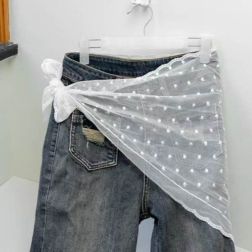 Ladies High Waisted Half Skirt In White Fits 90x60cm Size - Picture 19 of 22