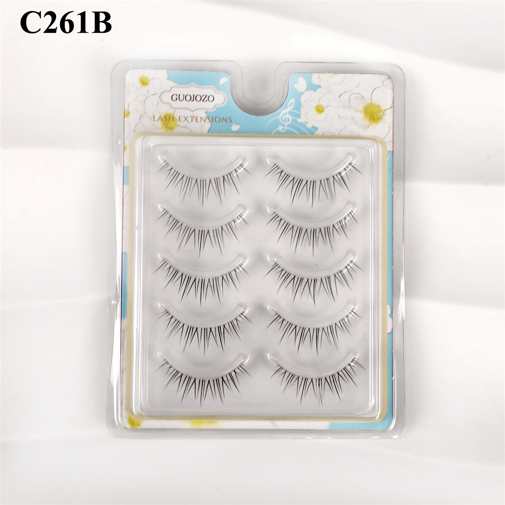 False Eyelashes for Natural Look 5 Pairs Transparent 10-13mm Compatible with d - Picture 25 of 33