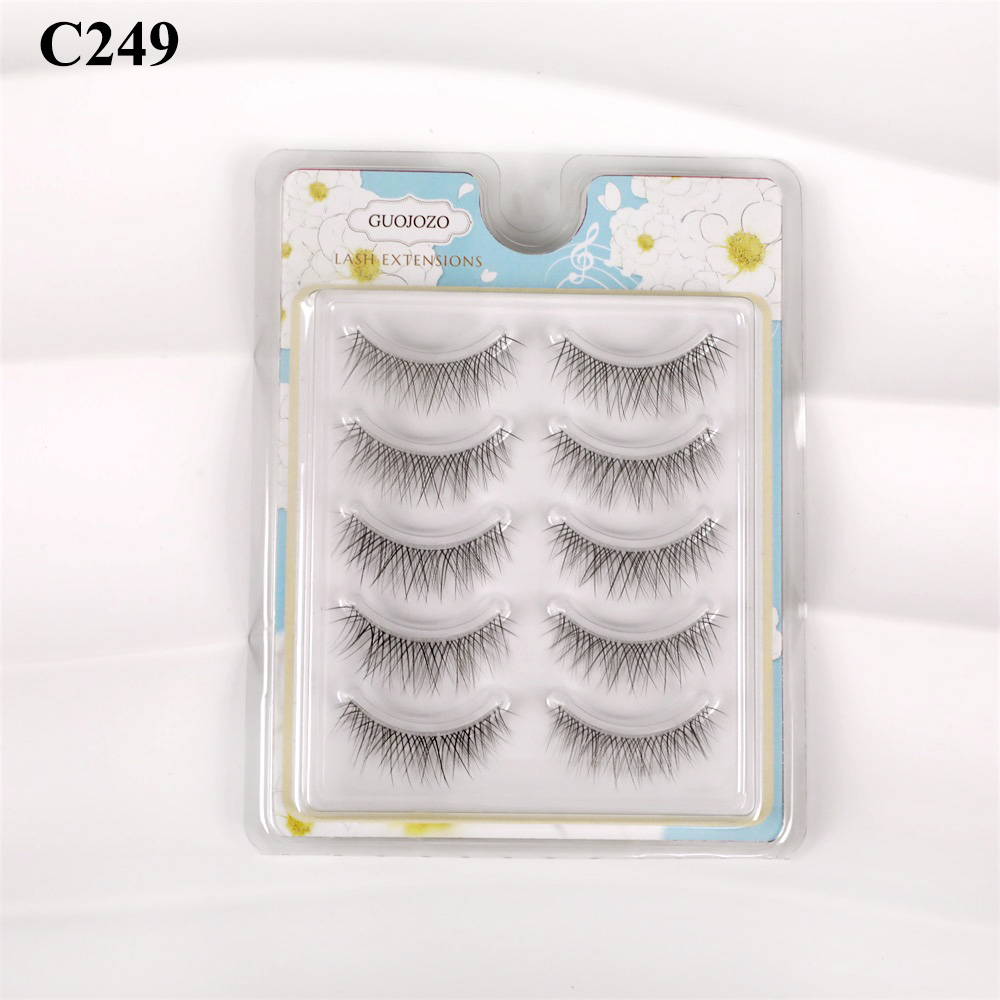 False Eyelashes for Natural Look 5 Pairs Transparent 10-13mm Compatible with d - Picture 26 of 33