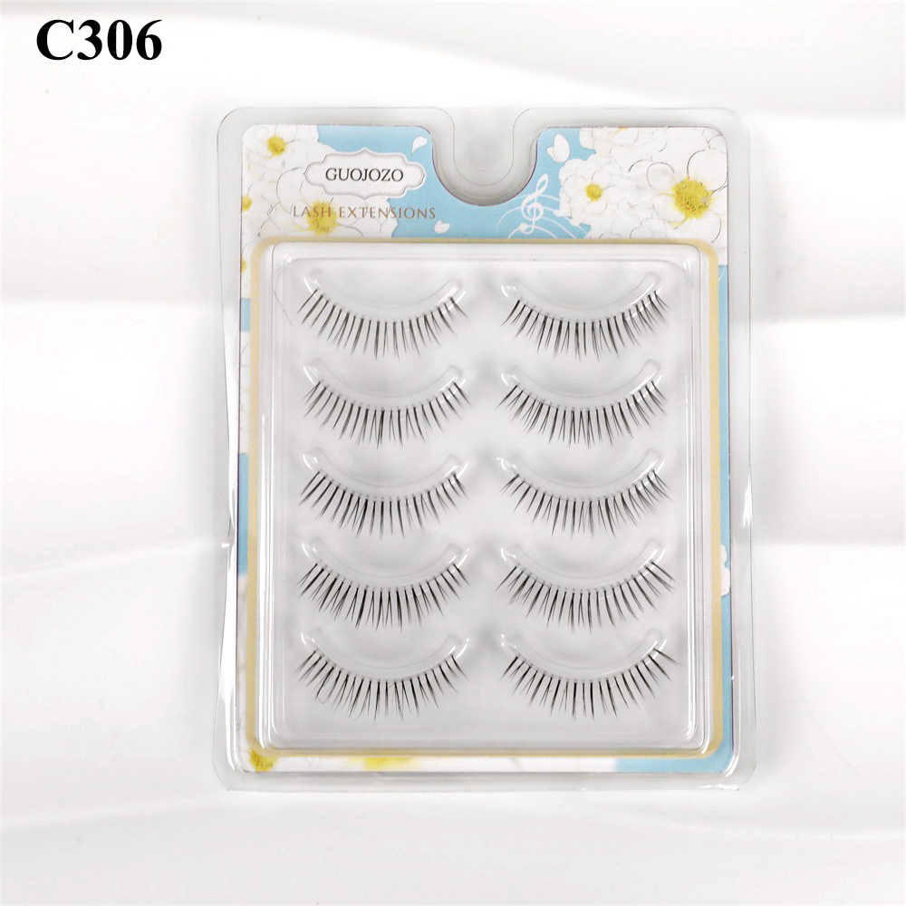 False Eyelashes for Natural Look 5 Pairs Transparent 10-13mm Compatible with d - Picture 28 of 33