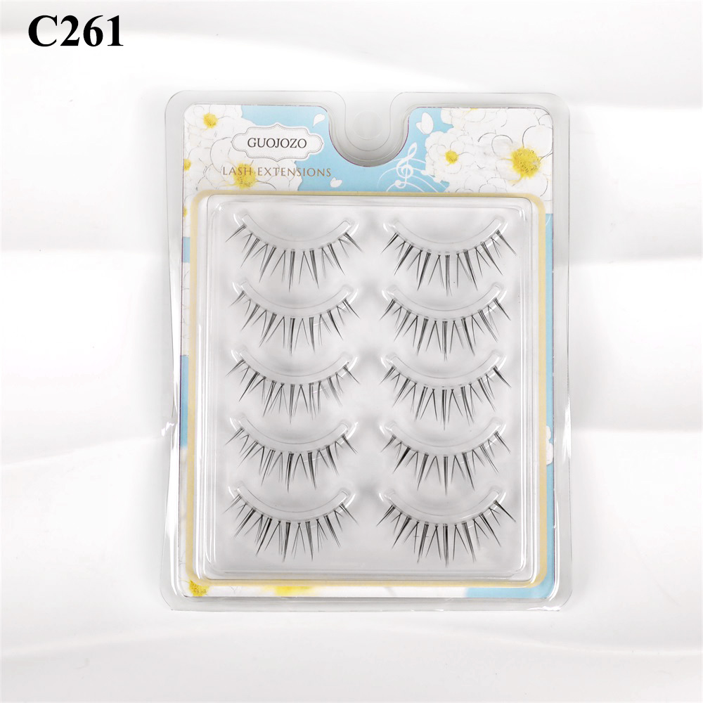 False Eyelashes for Natural Look 5 Pairs Transparent 10-13mm Compatible with d - Picture 30 of 33