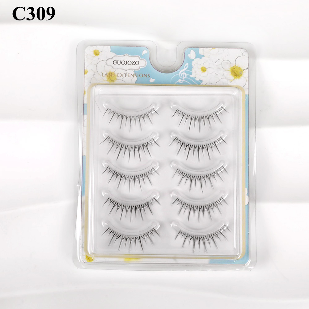 False Eyelashes for Natural Look 5 Pairs Transparent 10-13mm Compatible with d - Picture 32 of 33