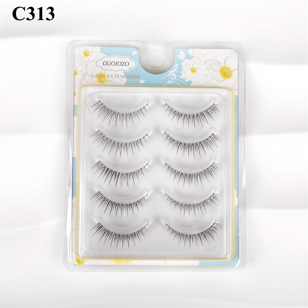 False Eyelashes for Natural Look 5 Pairs Transparent 10-13mm Compatible with d - Picture 33 of 33