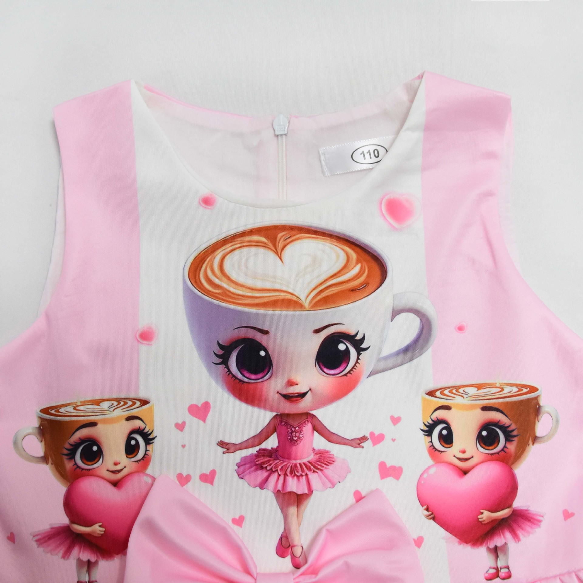 Kids Girls Ballerina Cappuccina Princess Dress Cosplay Party Fancy Bow Tie Skirt - Picture 7 of 33