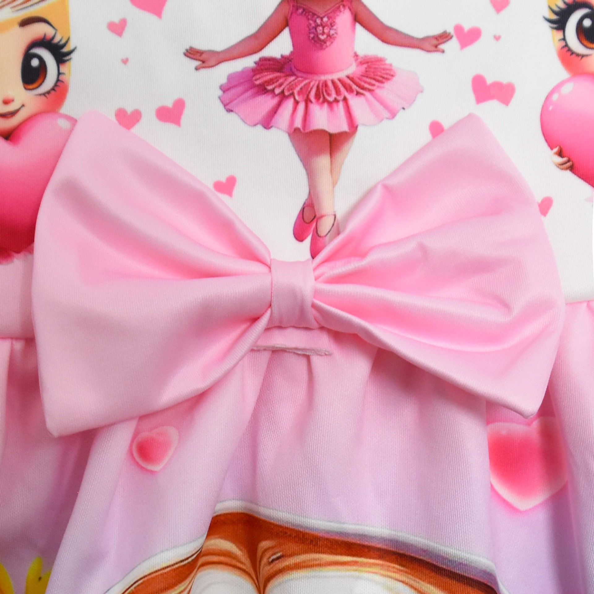 Kids Girls Ballerina Cappuccina Princess Dress Cosplay Party Fancy Bow Tie Skirt - Picture 8 of 33