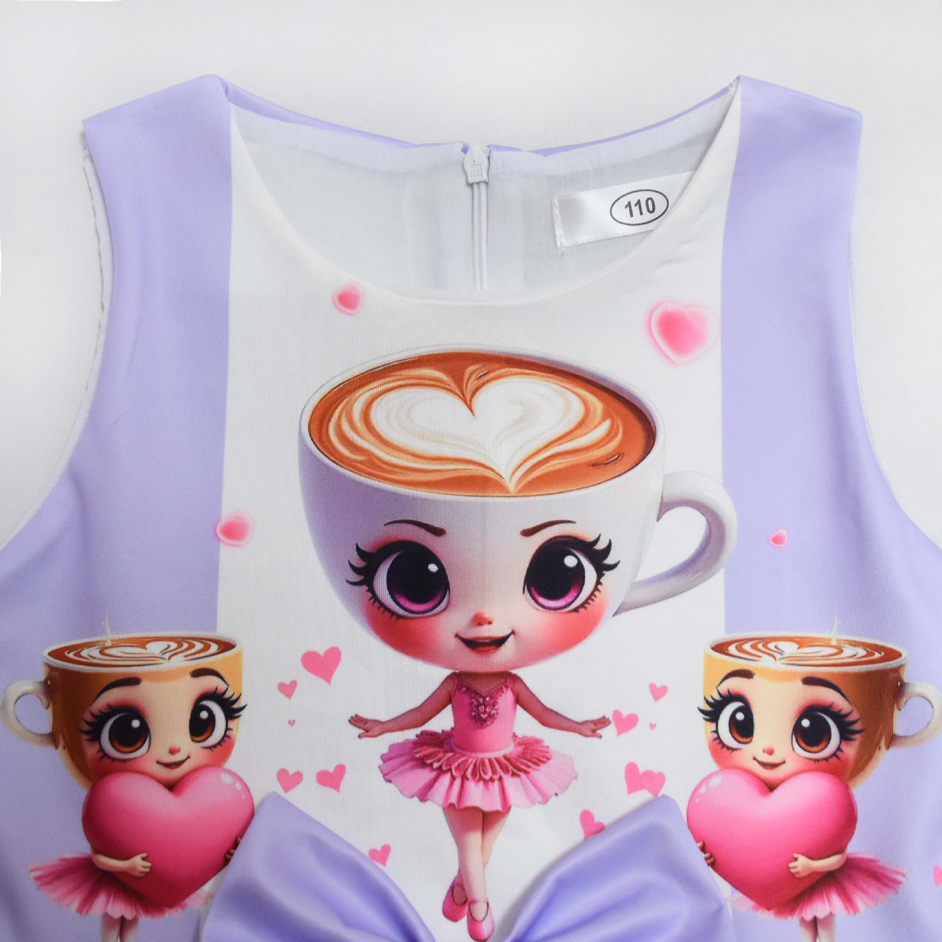 Kids Girls Ballerina Cappuccina Princess Dress Cosplay Party Fancy Bow Tie Skirt - Picture 12 of 33