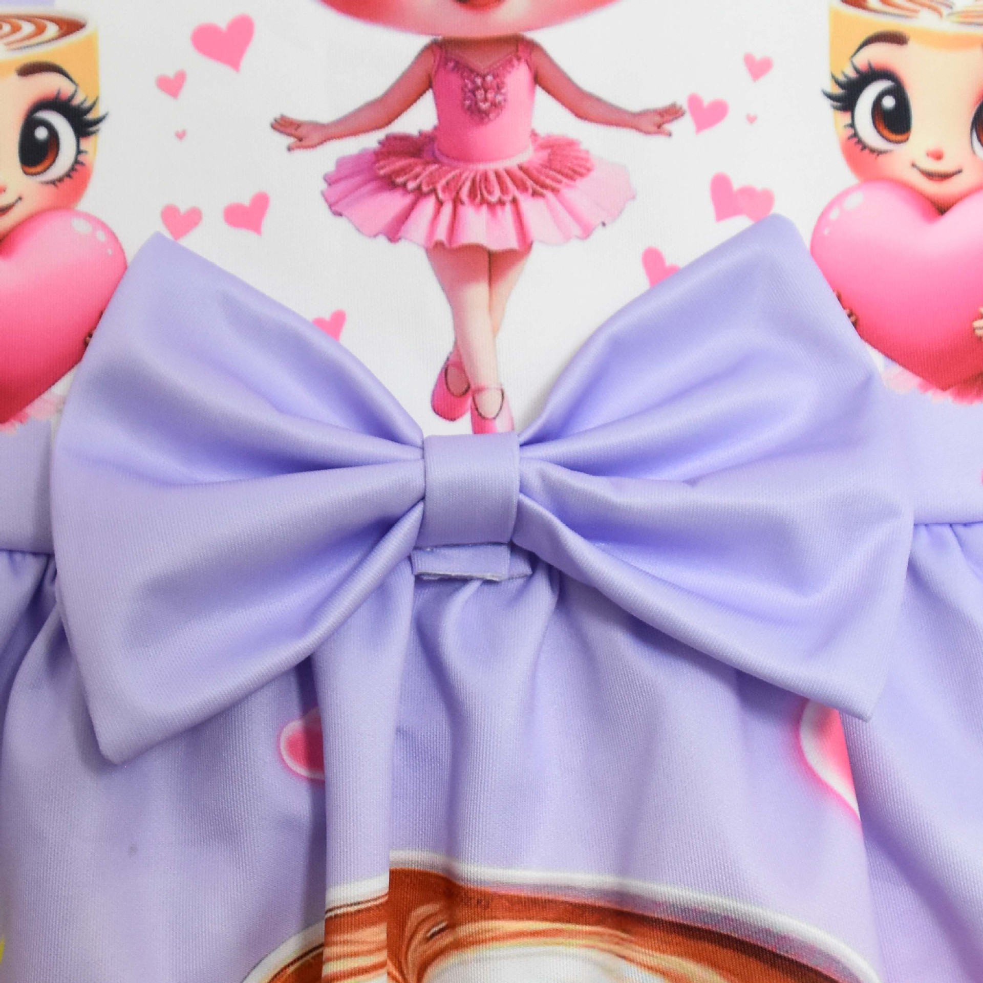 Kids Girls Ballerina Cappuccina Princess Dress Cosplay Party Fancy Bow Tie Skirt - Picture 13 of 33