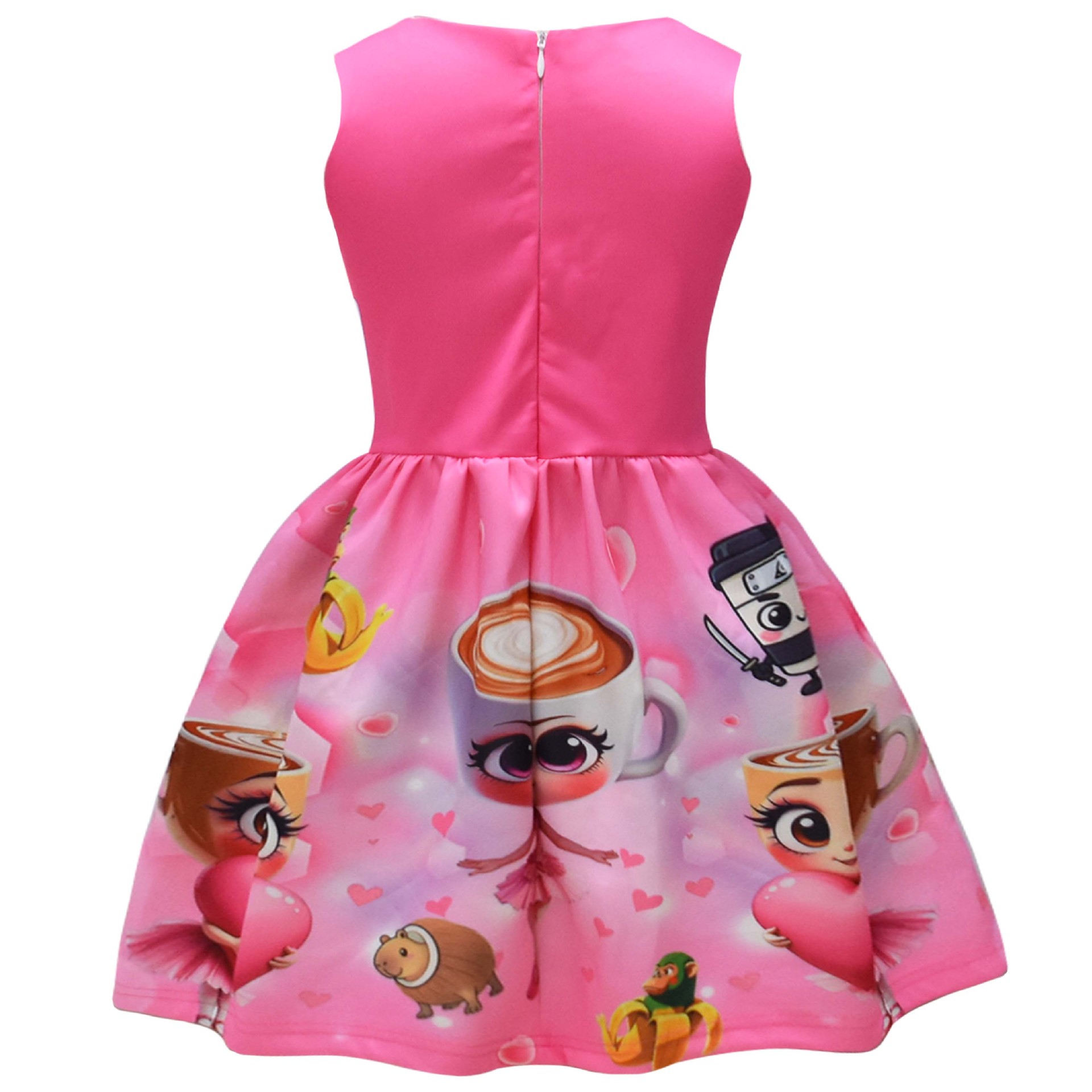Kids Girls Ballerina Cappuccina Princess Dress Cosplay Party Fancy Bow Tie Skirt - Picture 16 of 33