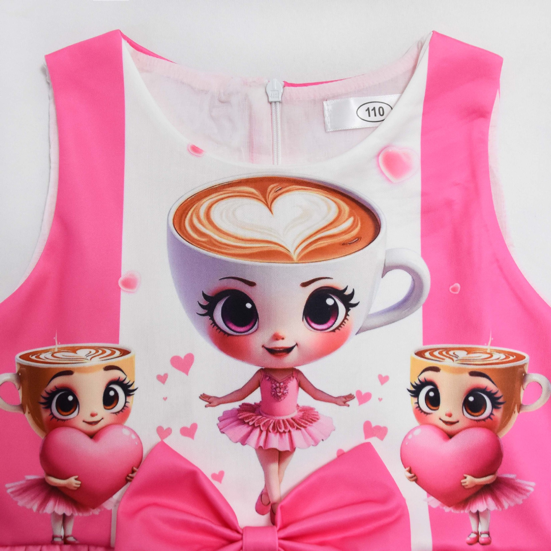 Kids Girls Ballerina Cappuccina Princess Dress Cosplay Party Fancy Bow Tie Skirt - Picture 17 of 33