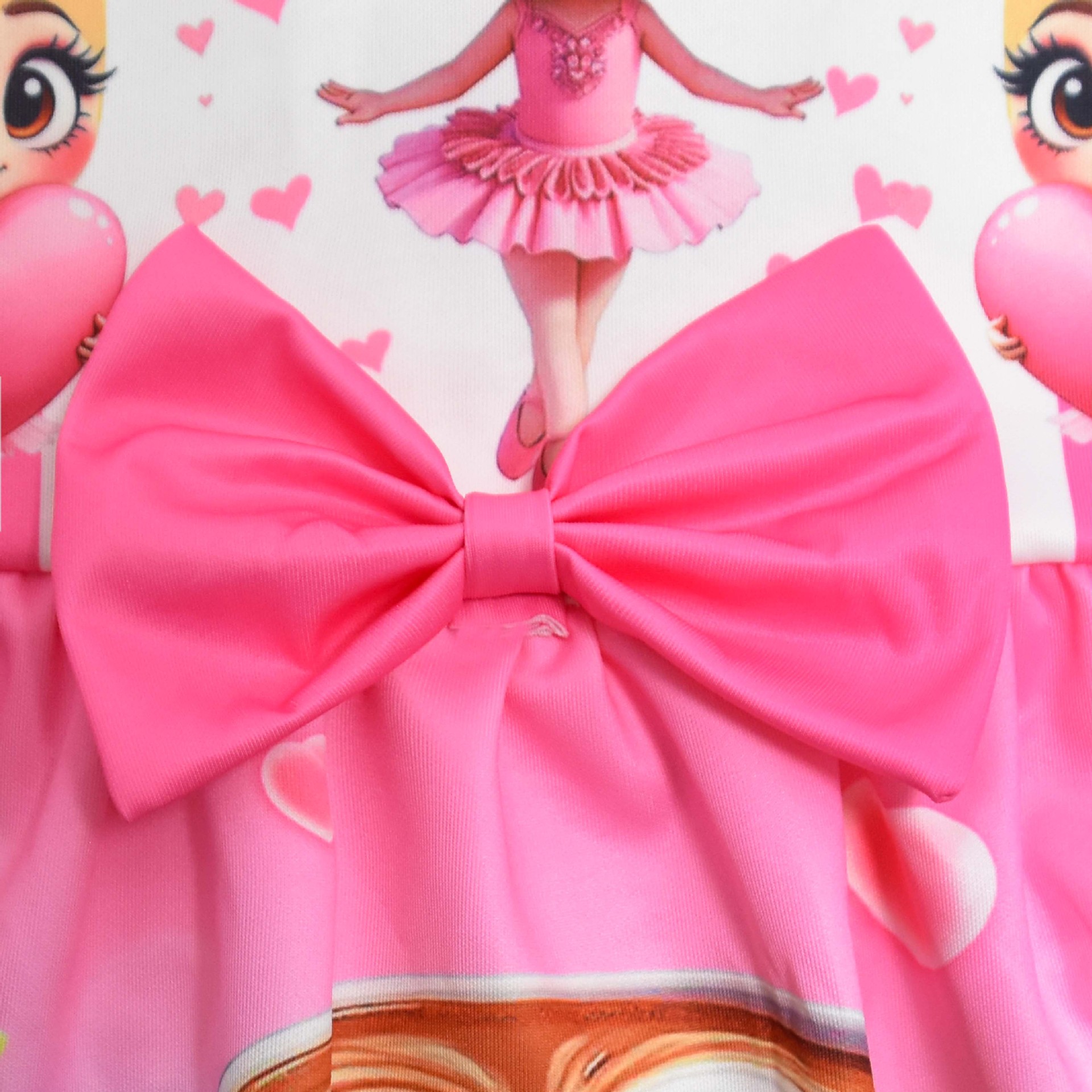 Kids Girls Ballerina Cappuccina Princess Dress Cosplay Party Fancy Bow Tie Skirt - Picture 18 of 33