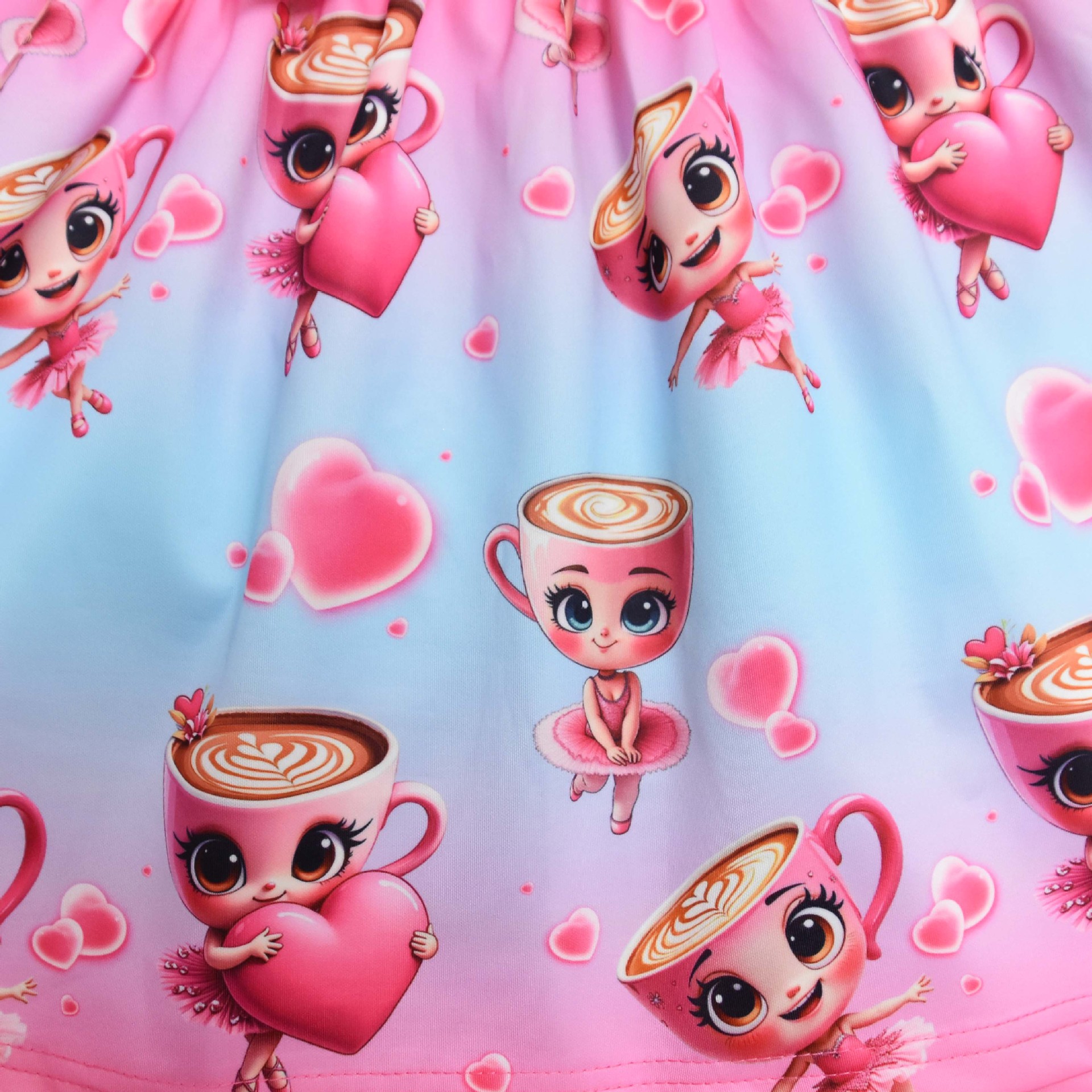 Kids Girls Ballerina Cappuccina Princess Dress Cosplay Party Fancy Bow Tie Skirt - Picture 28 of 33