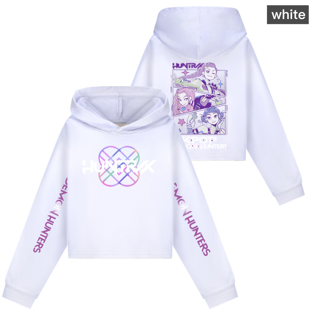 Girls KPOP Demon Hunters Hoodie Kids HUNTRX Hoody Sweatshirt Pullover Jumper Top - Picture 11 of 22