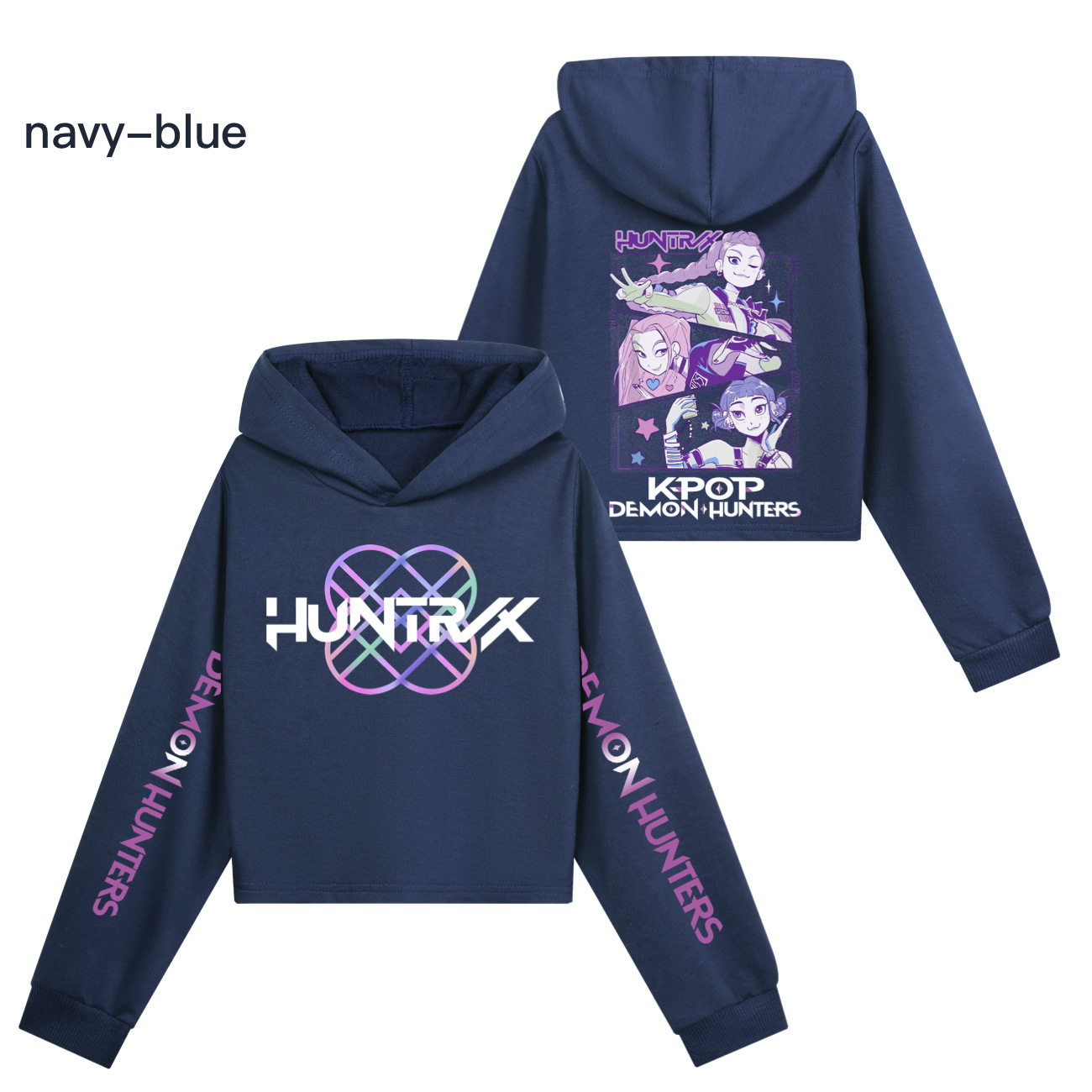 Girls KPOP Demon Hunters Hoodie Kids HUNTRX Hoody Sweatshirt Pullover Jumper Top - Picture 12 of 22