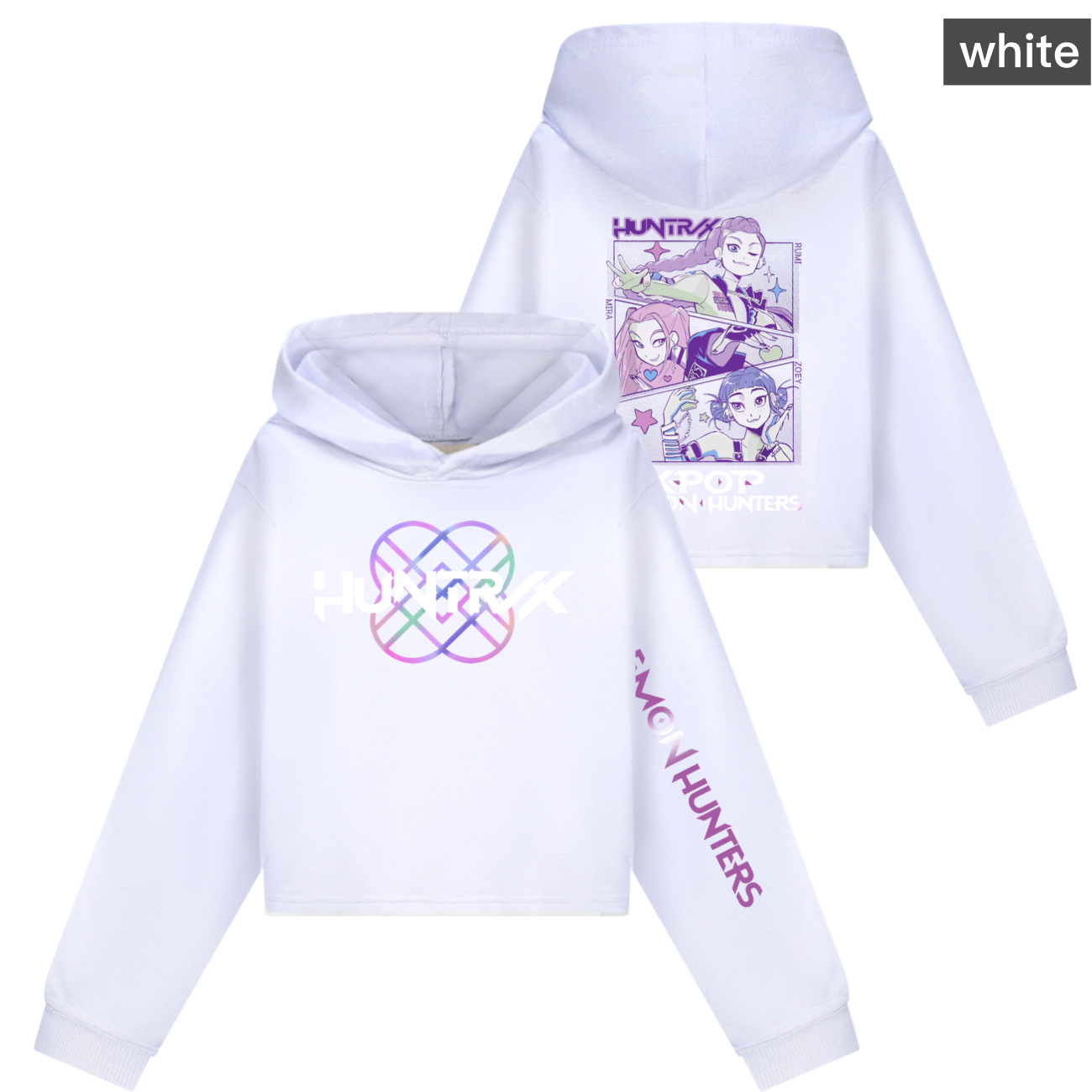 Girls KPOP Demon Hunters Hoodie Kids HUNTRX Hoody Sweatshirt Pullover Jumper Top - Picture 21 of 22