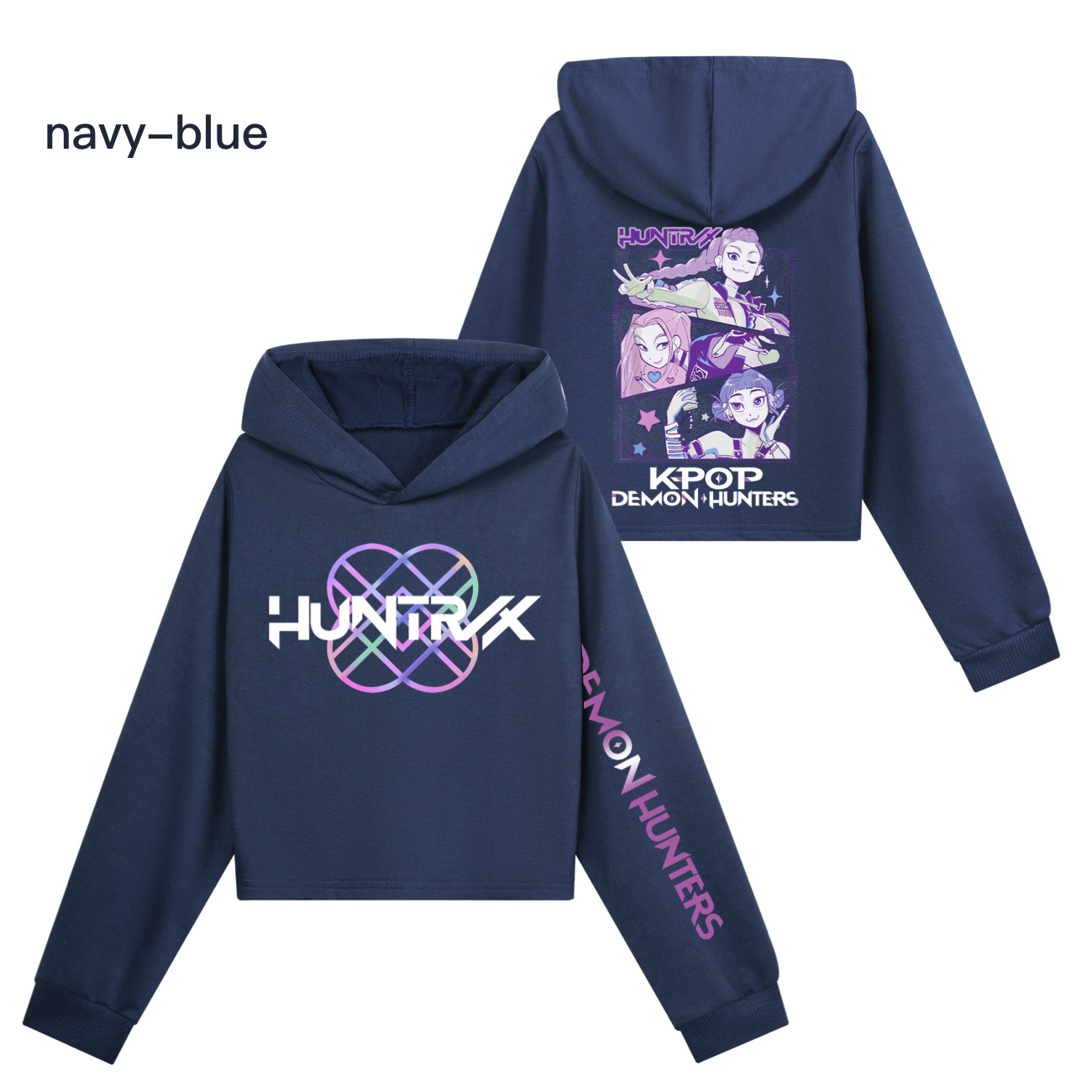 Girls KPOP Demon Hunters Hoodie Kids HUNTRX Hoody Sweatshirt Pullover Jumper Top - Picture 22 of 22