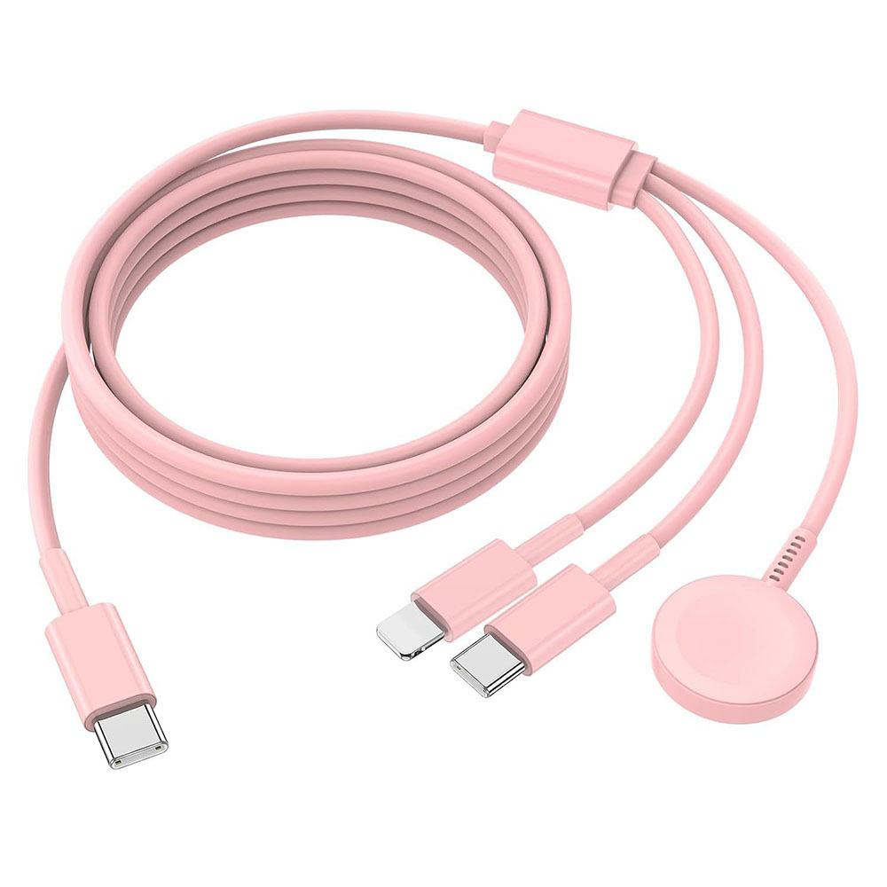 3 in 1 Magnetic Charging Cable for Apple Watch iPhone Fast Charge 1.8M - Photo 14 sur 14