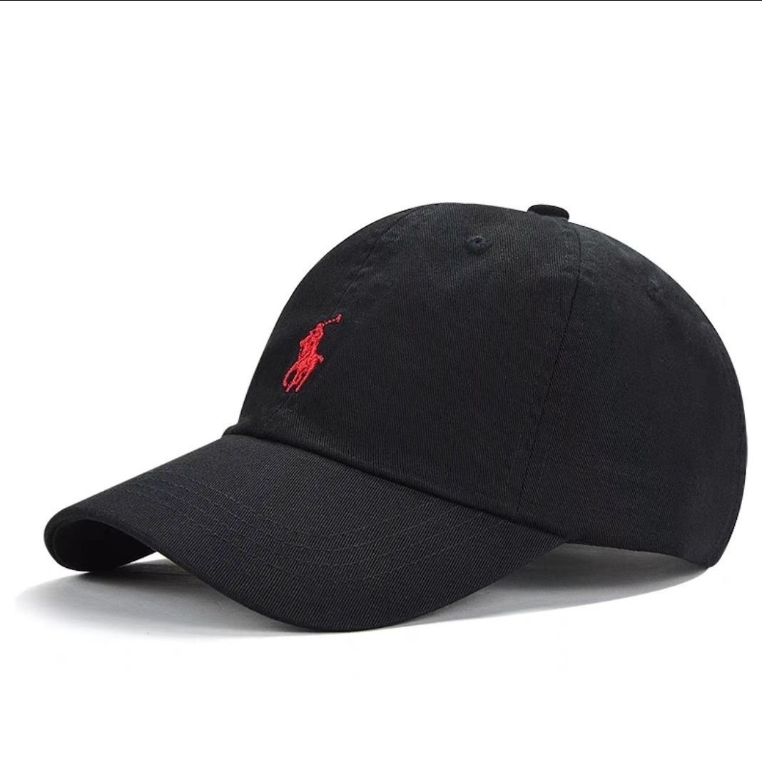 NEW Mens Polo Cap Baseball Hat Beige Black Unisex Classic Hat Adjustable UK - Picture 15 of 15