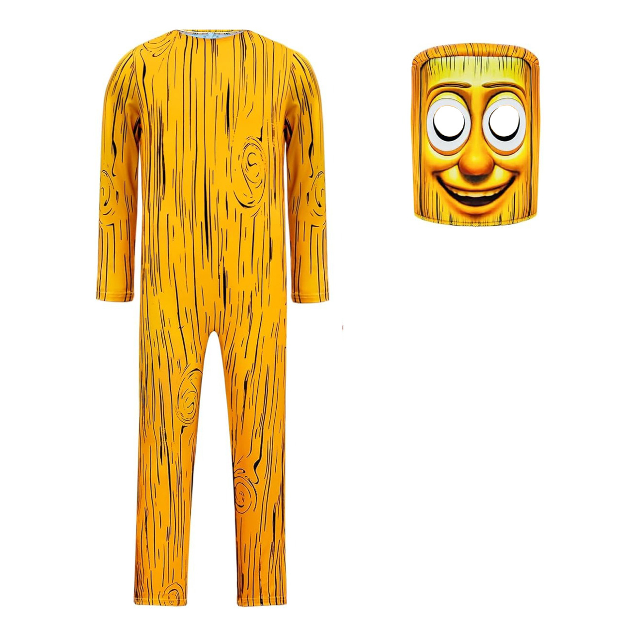 Brainrot Tung Tung Tung Sahur Jumpsuits Boys Girl Halloween Cosplay Costume Suit - Picture 13 of 16