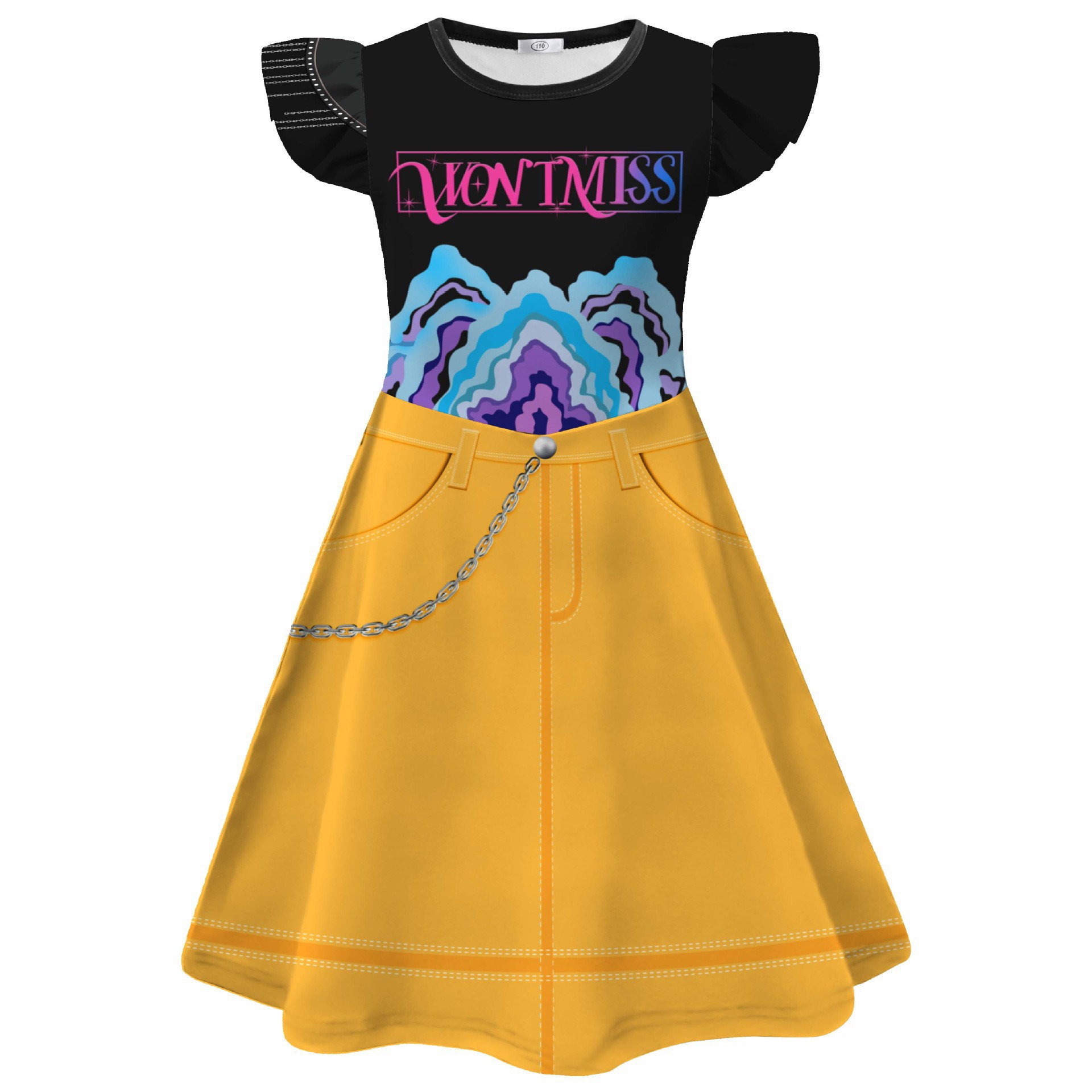 2025 Kid KPop demon hunters dress Cosplay Costume Carnival Party Fancy Dress+Bag - Picture 25 of 27