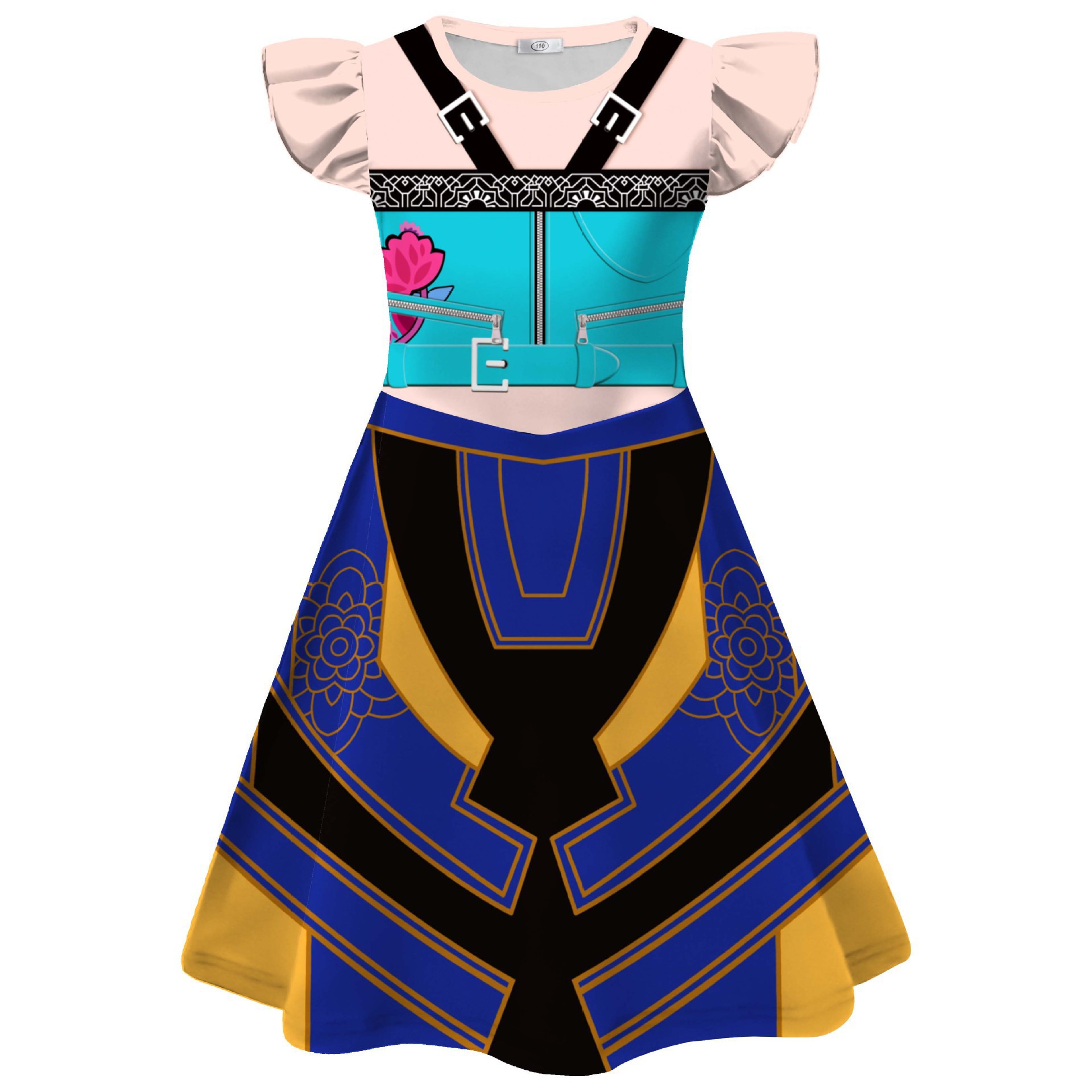 2025 Kid KPop demon hunters dress Cosplay Costume Carnival Party Fancy Dress+Bag - Picture 27 of 27