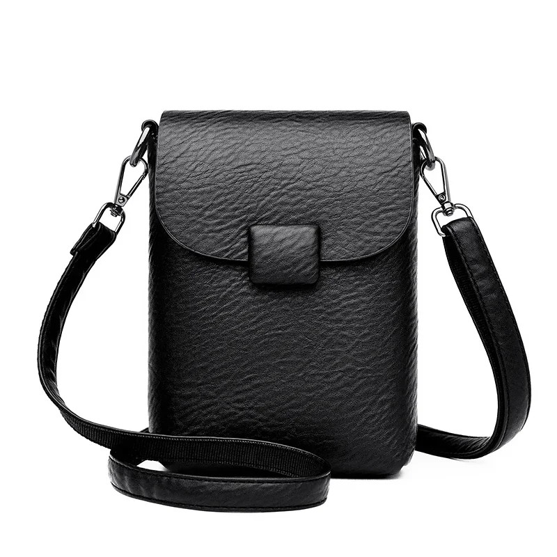 Small Phone Bag Flap Shoulder Bags For Women Soft Leather Luxury Crossbody Bag A - Picture 23 of 24