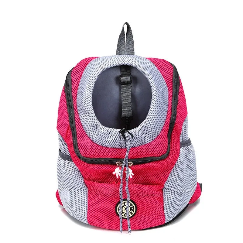Pet Dog Carrier Bag Cat Puppy Travel Mesh Backpack Front Portable Shoulder Bags - Picture 10 of 13