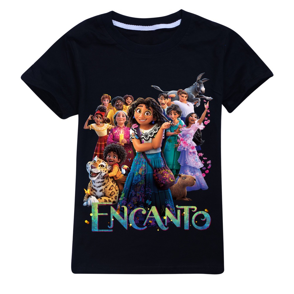 Kids Girls Encanto Short Sleeve T-shirt Cotton Tshirt Tee Tops Birthday Gifts UK - Picture 10 of 17