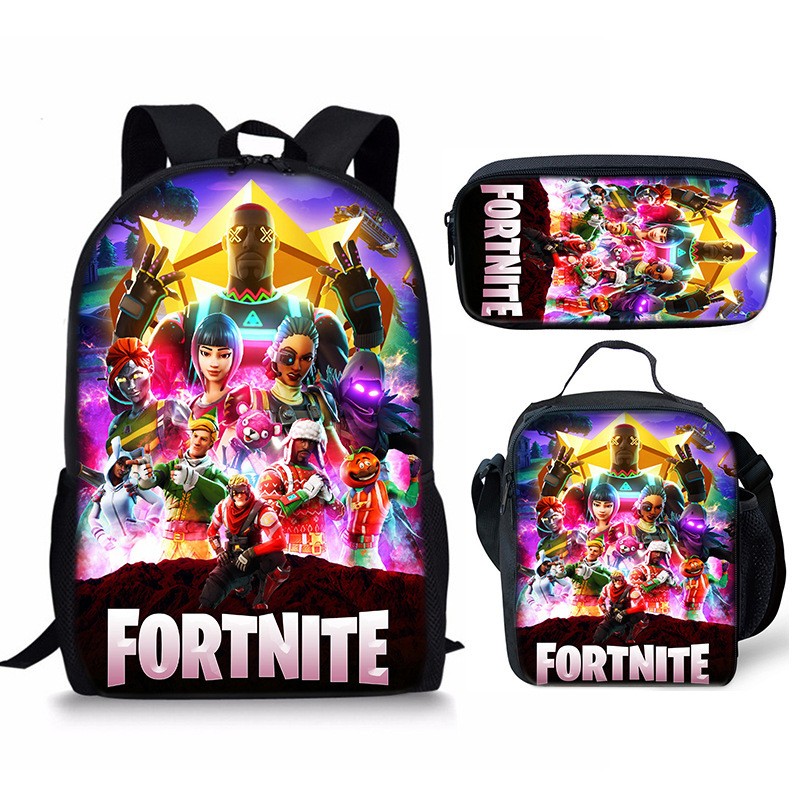 Kids Boys Fortnite School Bag Bookbag Students Backpack Travel Rucksack Gifts - Picture 15 of 22