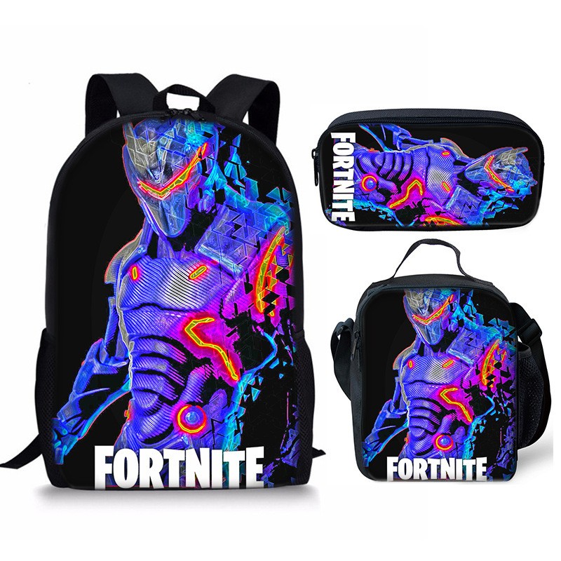 Kids Boys Fortnite School Bag Bookbag Students Backpack Travel Rucksack Gifts - Picture 17 of 22