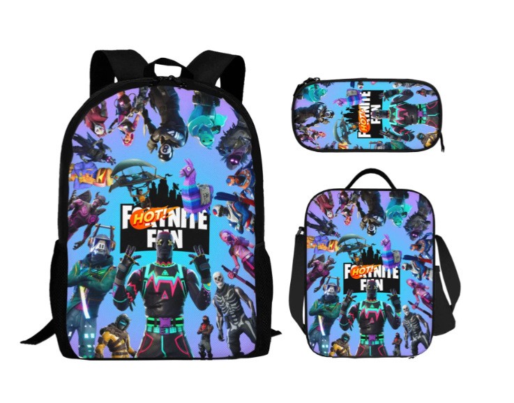 Kids Boys Fortnite School Bag Bookbag Students Backpack Travel Rucksack Gifts - Picture 19 of 22