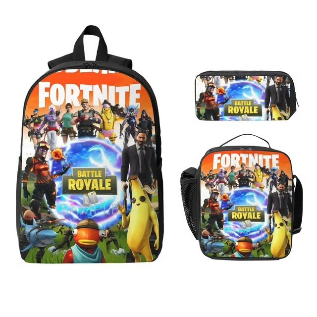Kids Boys Fortnite School Bag Bookbag Students Backpack Travel Rucksack Gifts - Picture 21 of 22