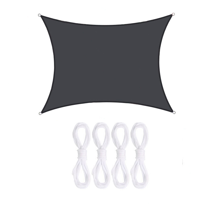 HEAVY DUTY SUN SHADE SAIL GARDEN PATIO AWNING CANOPY 98% UV BLOCK WATERPROOF