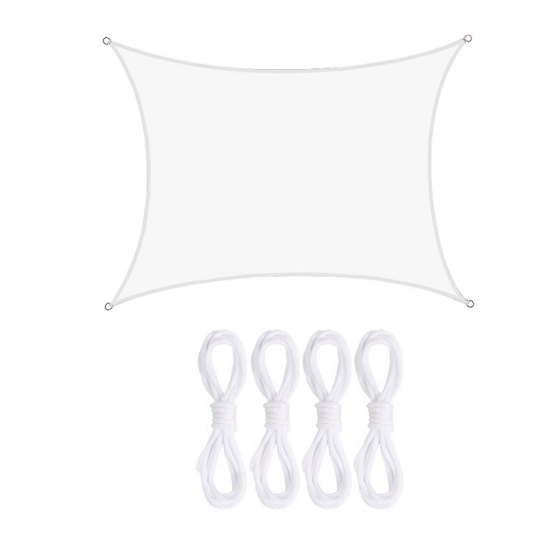 HEAVY DUTY SUN SHADE SAIL GARDEN PATIO AWNING CANOPY 98% UV BLOCK WATERPROOF