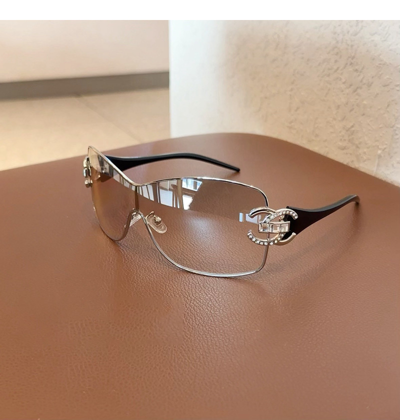 Sunglasses - Rhinestone Studded Fashion Metal Frame Shades - Picture 23 of 25